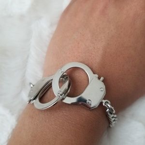 Silver Handcuff Bracelet